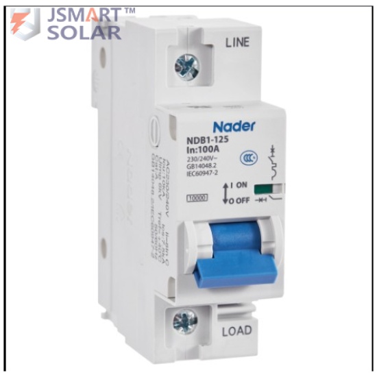 125A DC BREAKER SINGLE POLE DC 500V