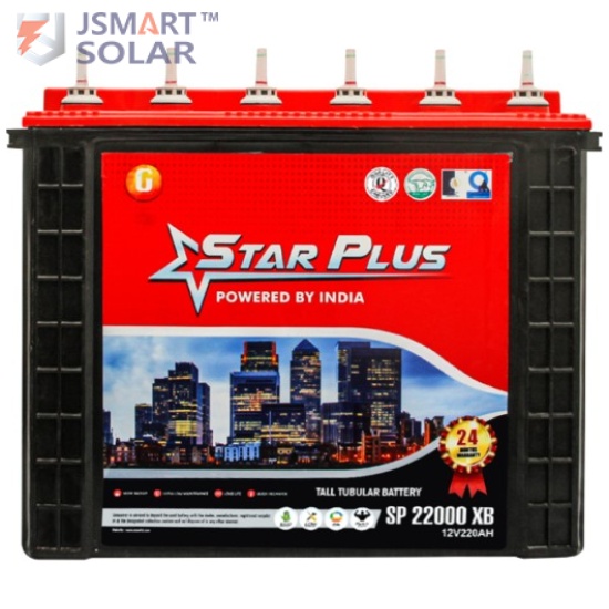 220AH 12V STARPLUS Tall Tubular Batteries (Original)