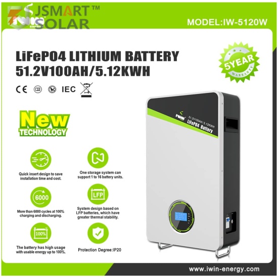 IW-5120W-5KWH 48V IWIN LITHIUM ION BATTERY