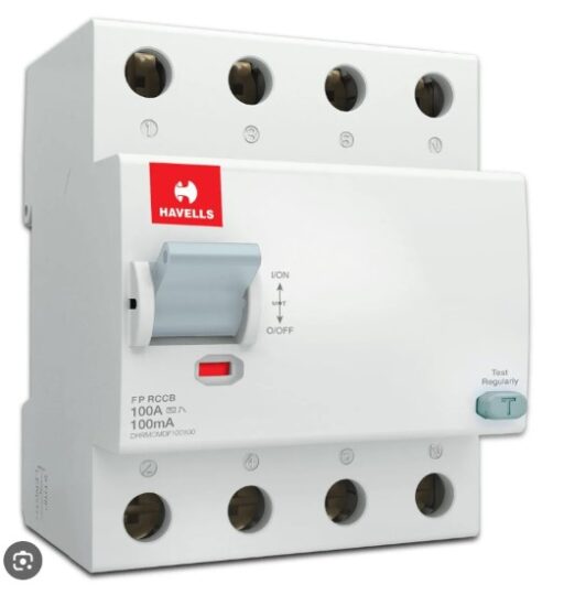 100A havells rccb fp 4pole breaker