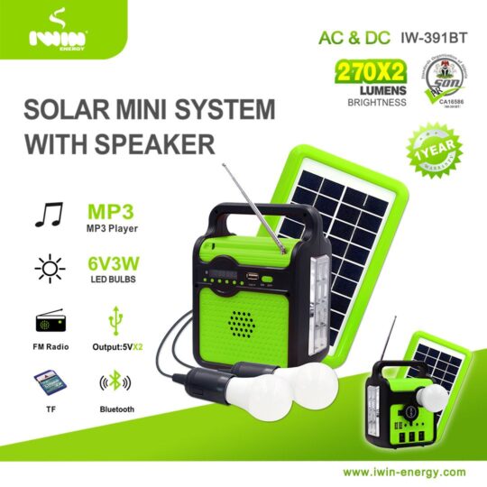 iWIN PORTABLE SOLAR POWER SYSTEM