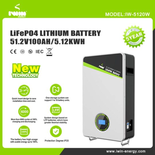 IW-5120W-5KWH 48V IWIN LITHIUM ION BATTERY