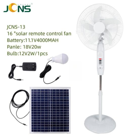 JCNC- AC/DC 16INCH STANDING SOLAR FAN
