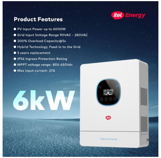 6kw 48v Itel Hybrid Inverter-IPV-6K48UPRO